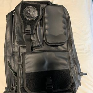 Black Ember Back pack, with removable pockets